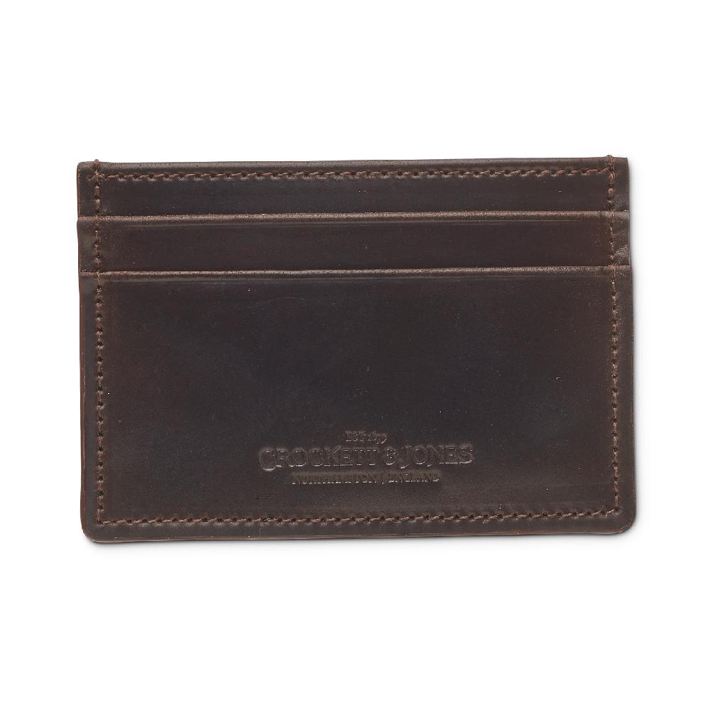 Crockett & Jones Card Holder Cordovan Dark Brown Shell Cordovan