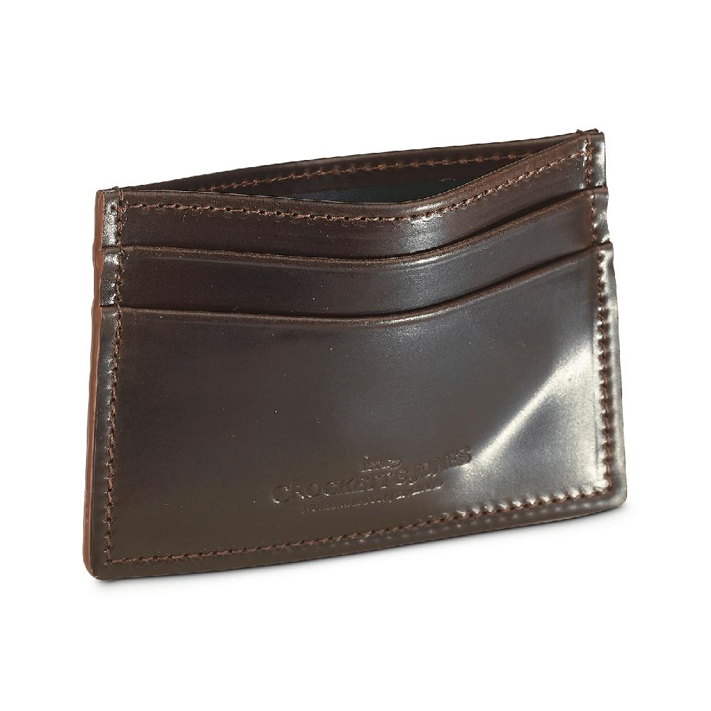crockett & jones Card Holder Cordovan Dark Brown Shell Cordovan