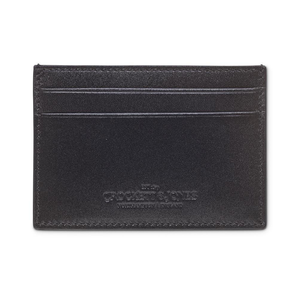 Crockett & Jones Card Holder Smooth Leather Black Calf