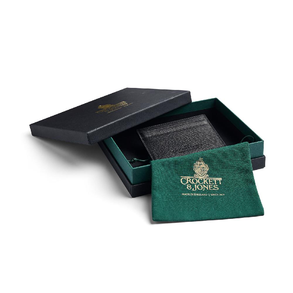 Crockett & Jones Card Holder Willow Grain Black Willow Grain
