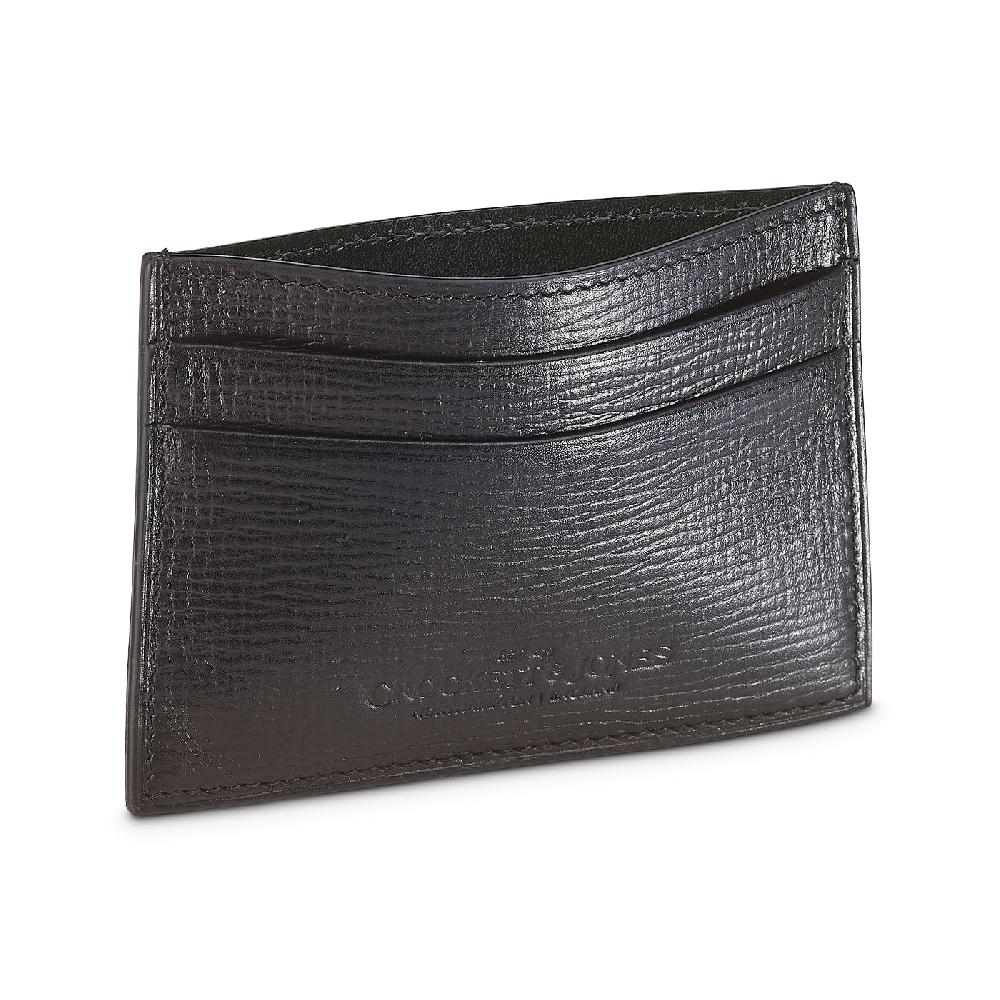 crockett & jones Card Holder Willow Grain Black Willow Grain