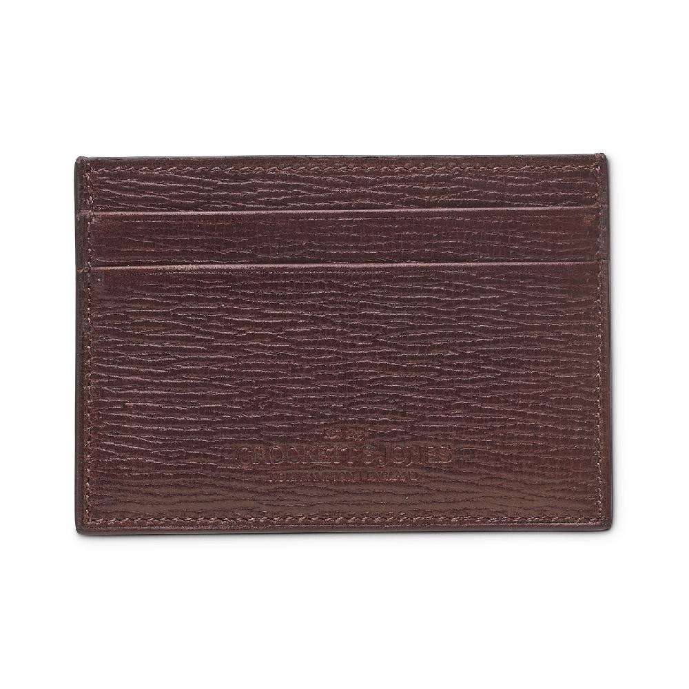 Crockett & Jones Card Holder Willow Grain Dark Brown Willow Grain