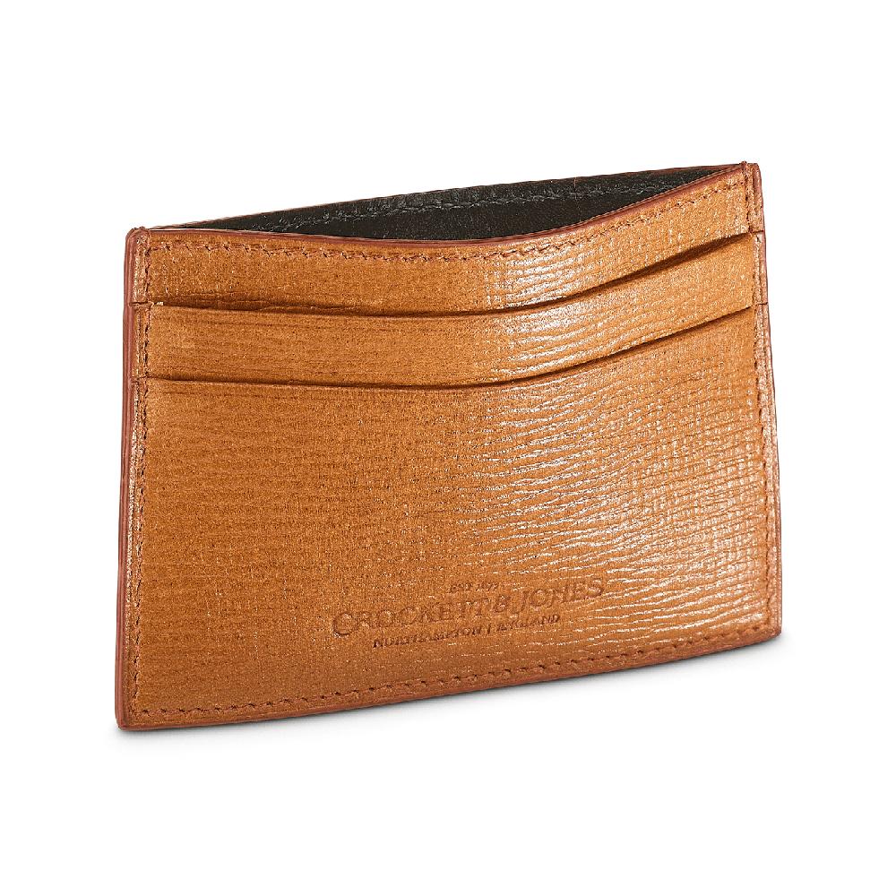crockett & jones Card Holder Willow Grain Tan Willow Grain