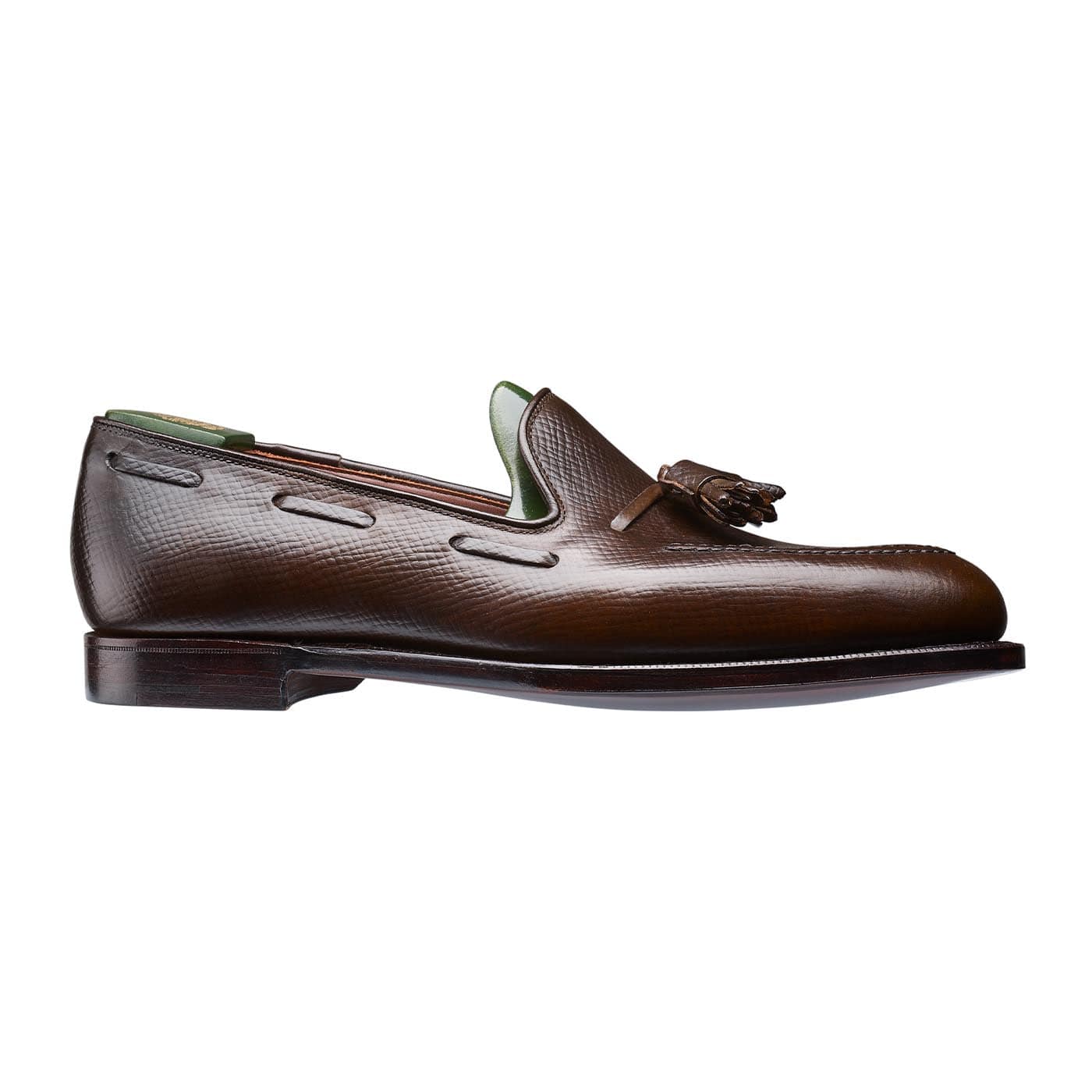 Crockett & Jones Cavendish 3 Dark Brown Hatch Grain Cordovan
