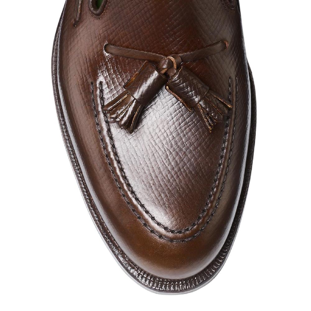 Crockett & Jones Cavendish 3 Dark Brown Hatch Grain Cordovan