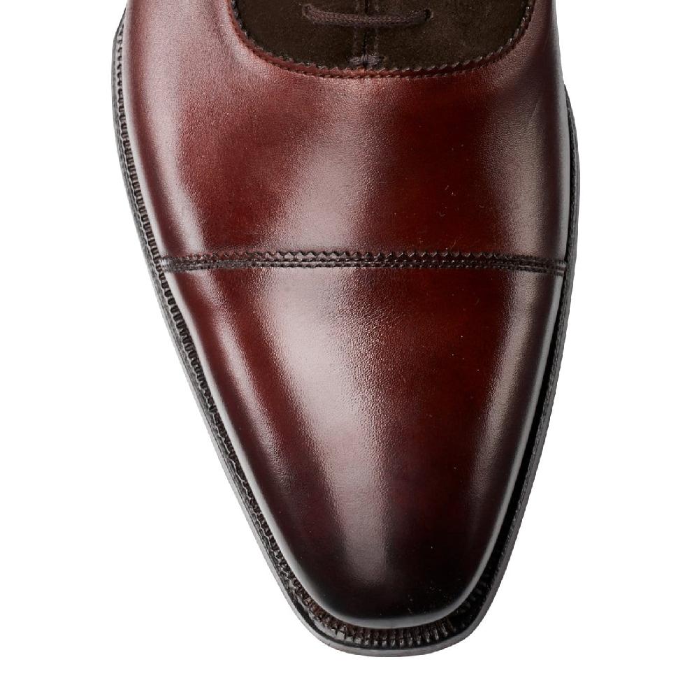 Crockett & Jones Charlton Chestnut Calf & Dark Brown Suede