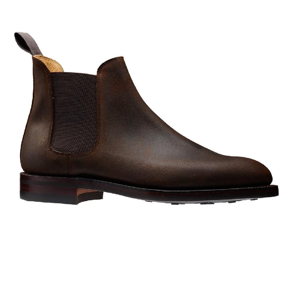 Crockett & Jones Chelsea 5 Dark Brown Rough-Out Suede