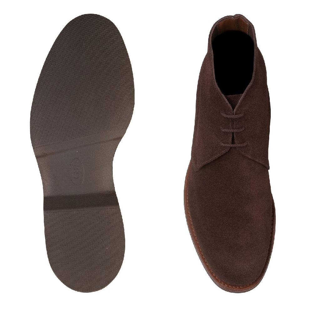 Crockett & Jones Chukka 4 Dark Brown Reverse Butt Suede