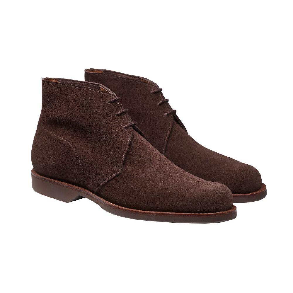 crockett & jones Chukka 4 Dark Brown Reverse Butt Suede