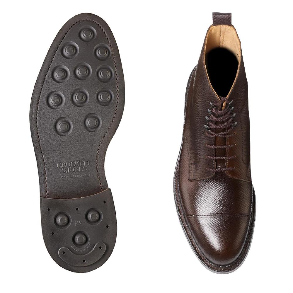Crockett & Jones Coniston 2 Dark Brown Hatch Grain Cordovan