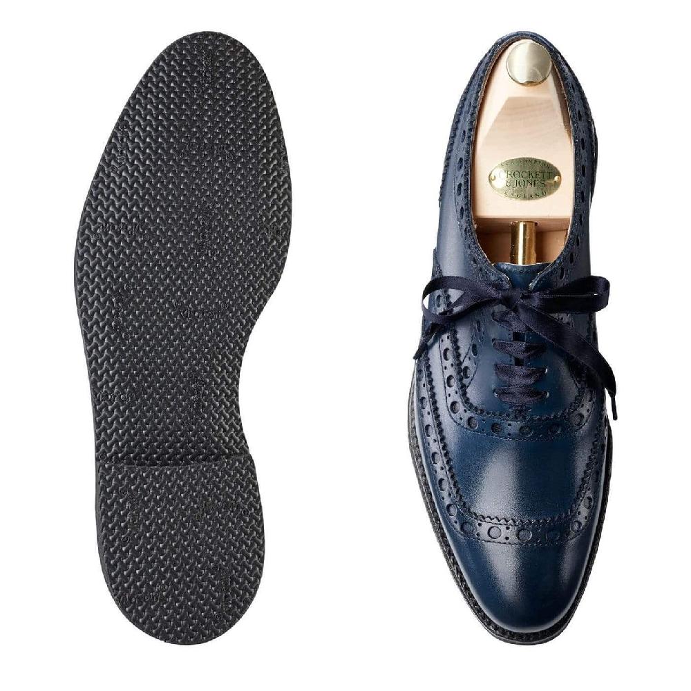 Crockett & Jones Anna Blue Burnished Calf