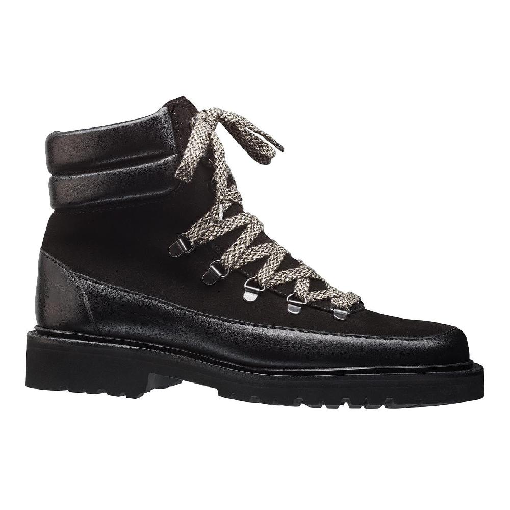 Crockett & Jones Annie Black Wax Calf & Black Suede