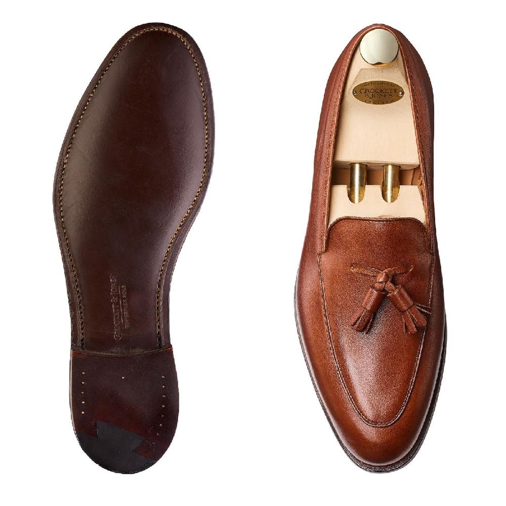 Crockett & Jones Antibes Chestnut Milled Calf