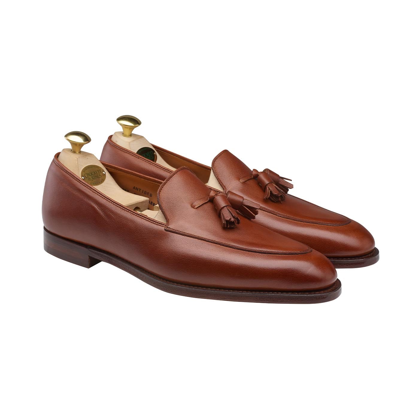 crockett & jones Antibes Chestnut Milled Calf