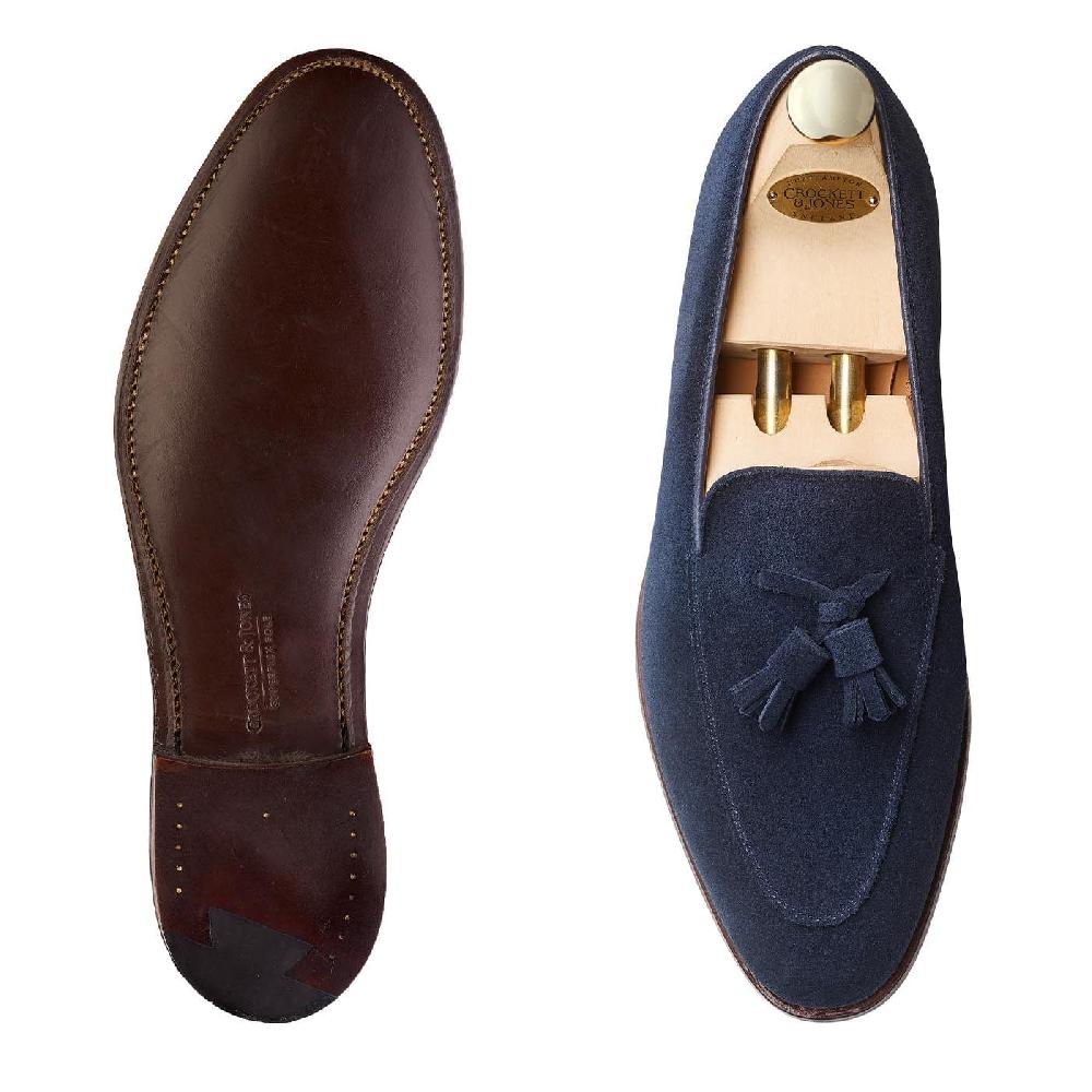 Crockett & Jones Antibes Ocean Calf Suede