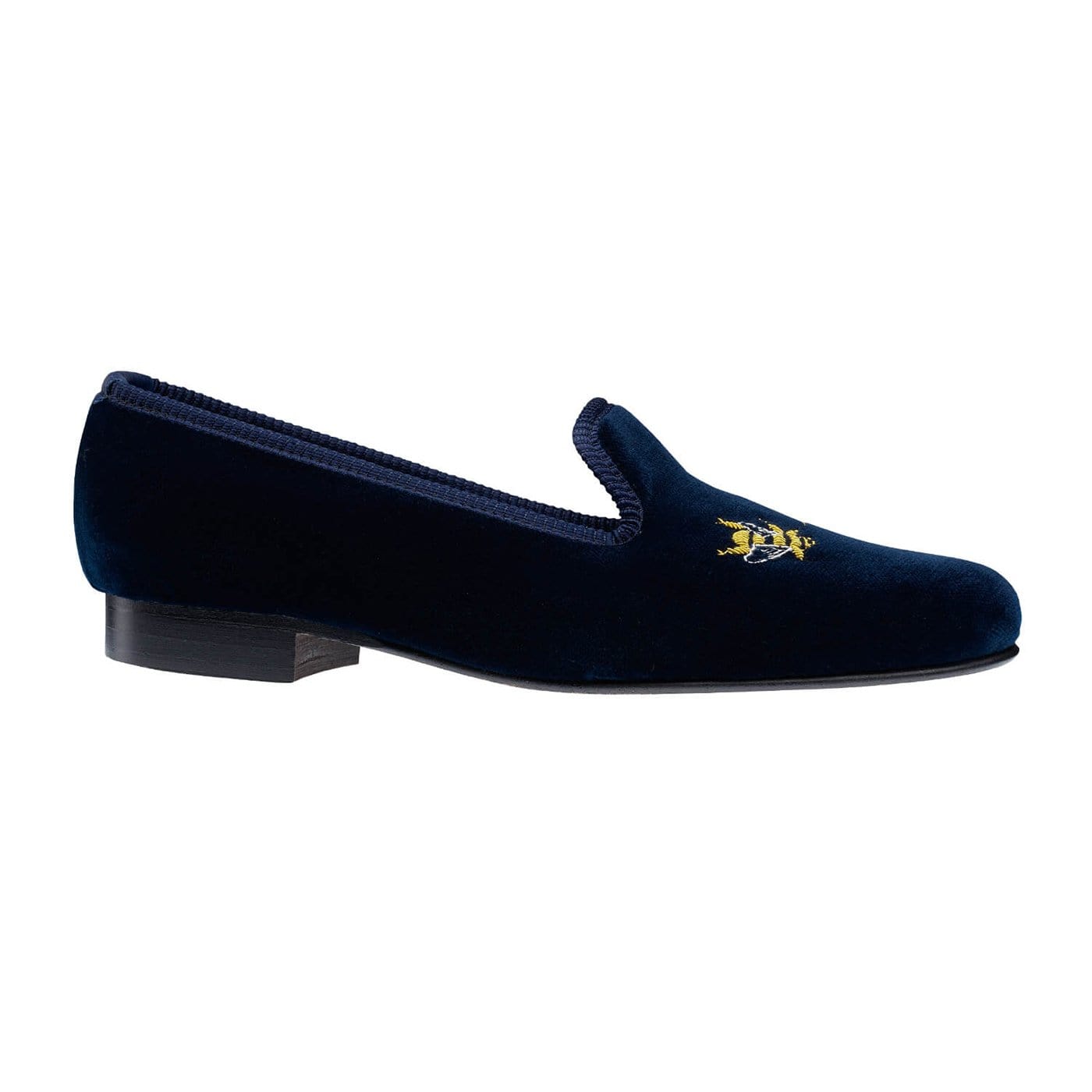 Crockett & Jones Bees Navy Velvet