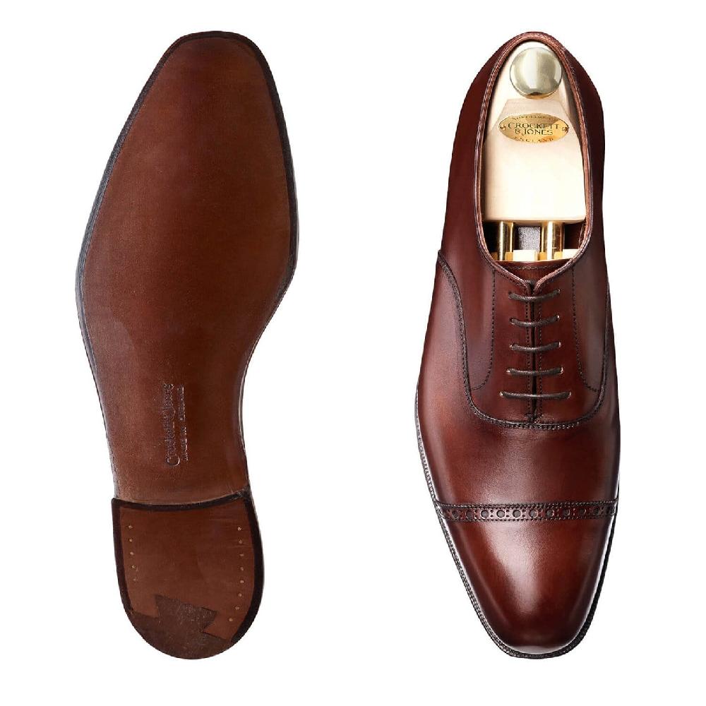 Crockett & Jones Belgrave Chestnut Antique Calf