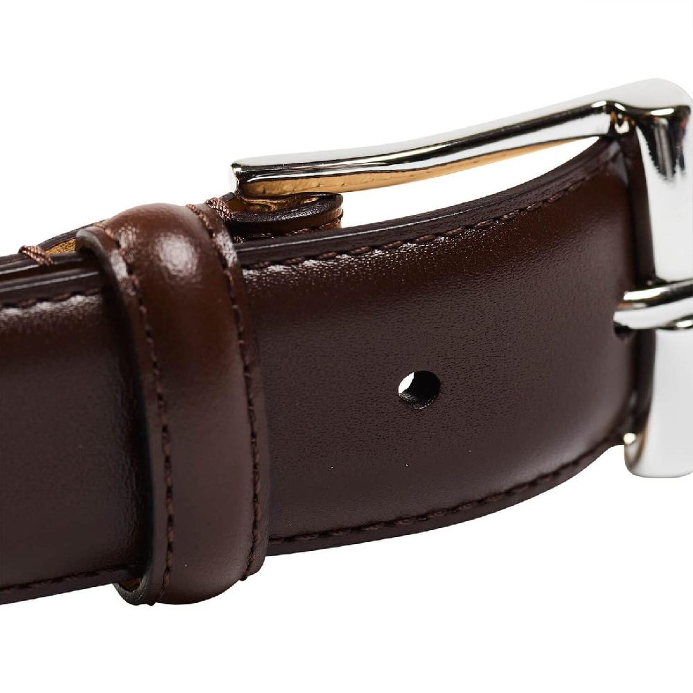 Crockett & Jones Belt - Calf Dark Brown Calf