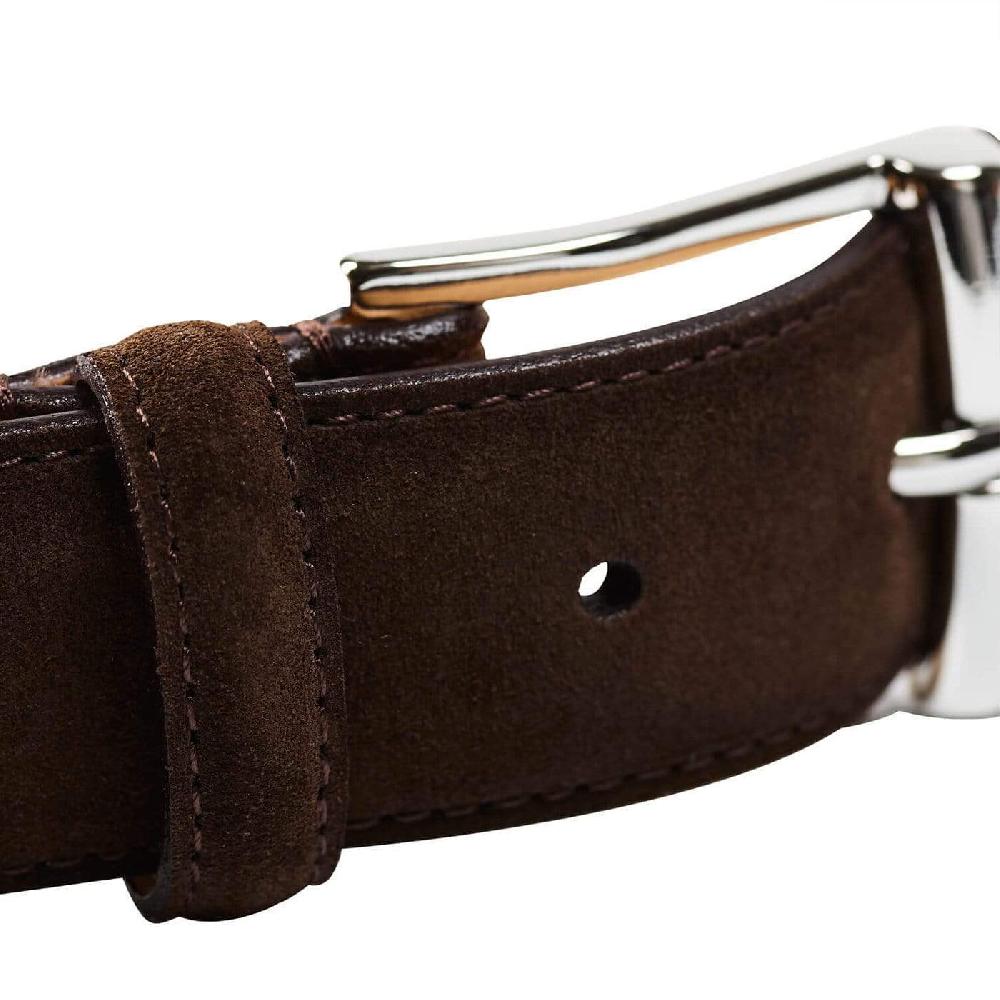 Crockett & Jones Belt Dark Brown Suede