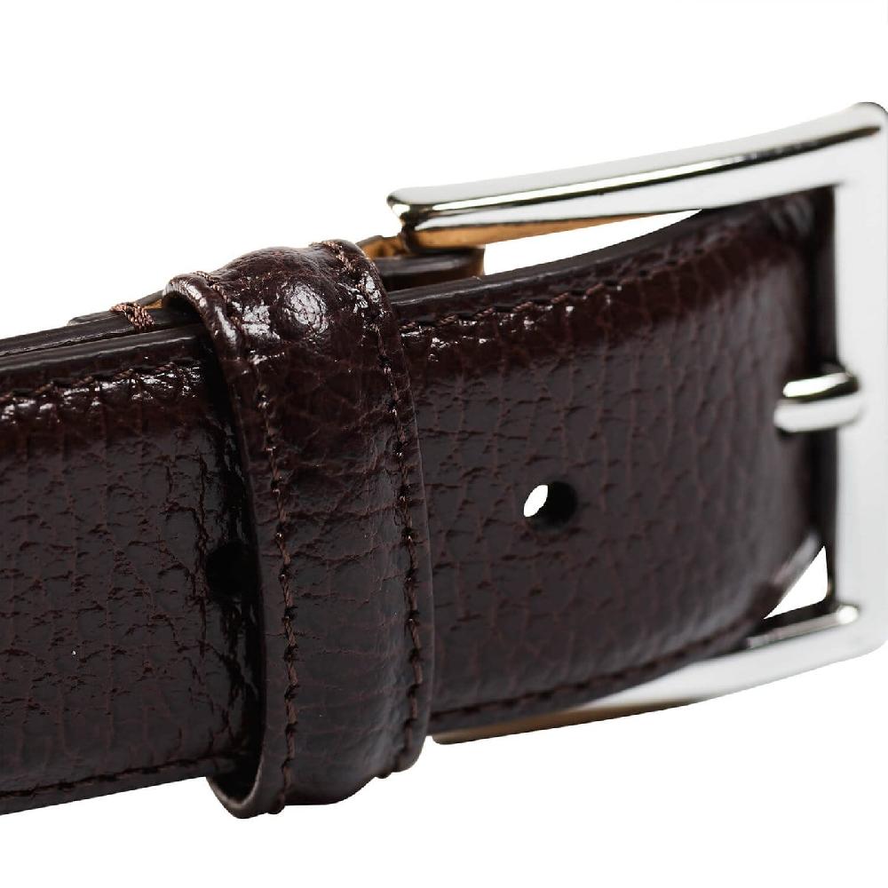 Crockett & Jones Belt - Grain Dark Brown Country Calf