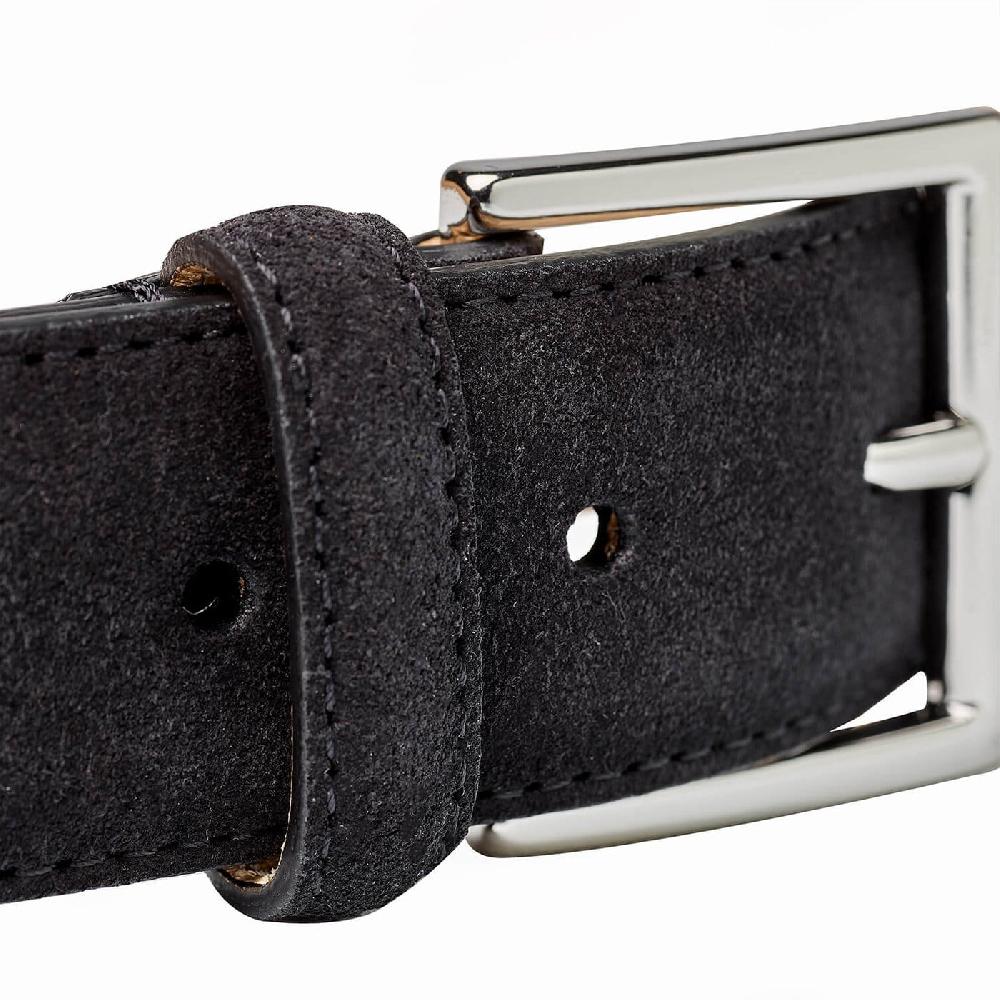 Crockett & Jones Belt - Suede Black Suede