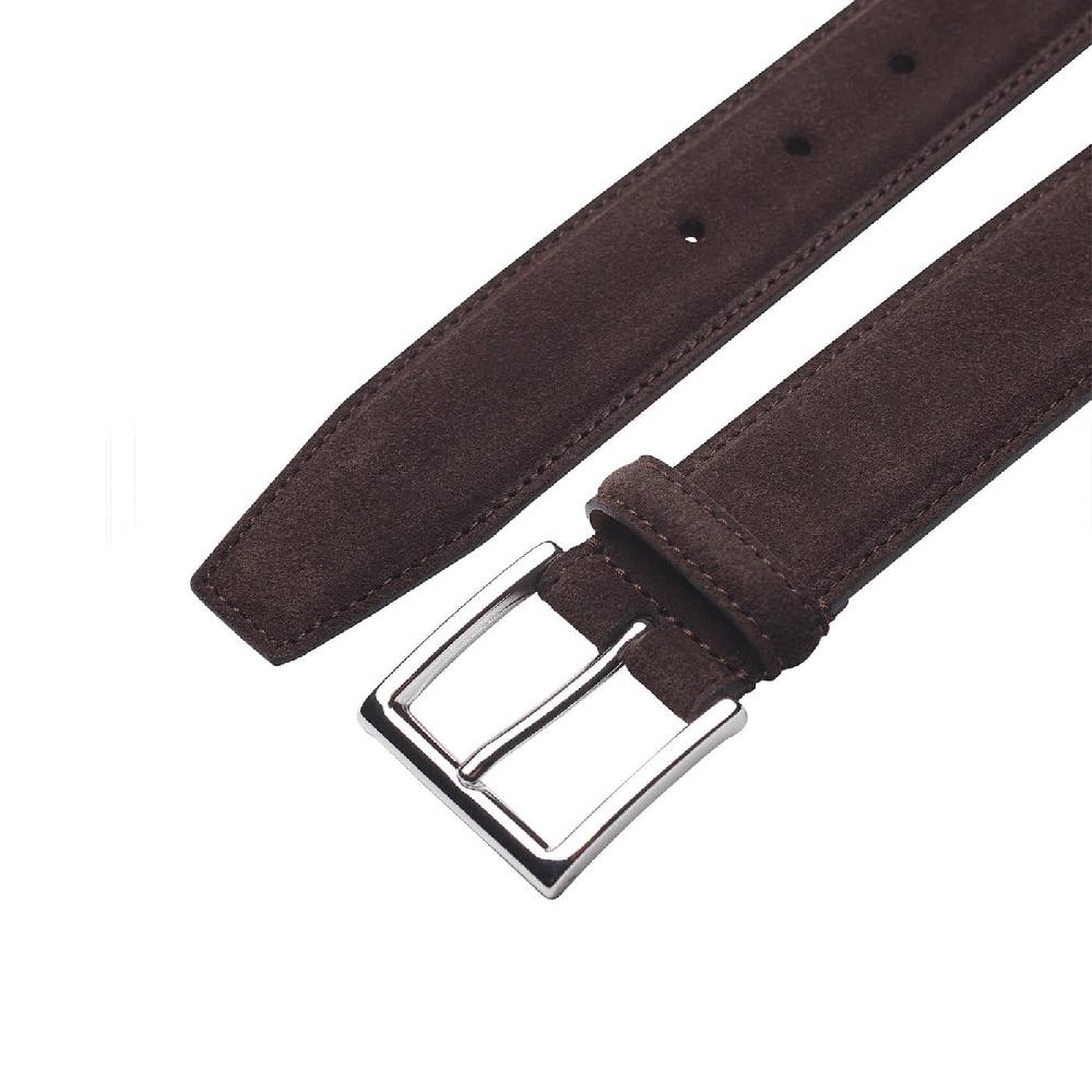 crockett & jones Belt - Suede Dark Brown Suede