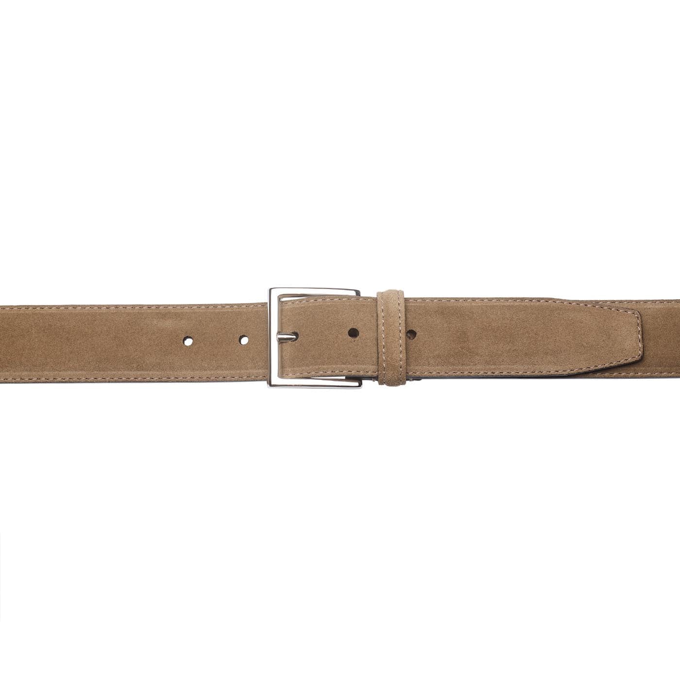 Crockett & Jones Belt - Suede Khaki Suede