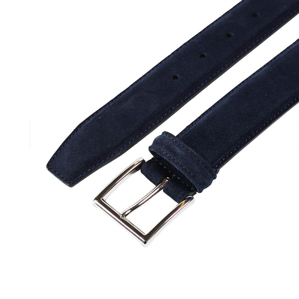 crockett & jones Belt - Suede Navy Suede
