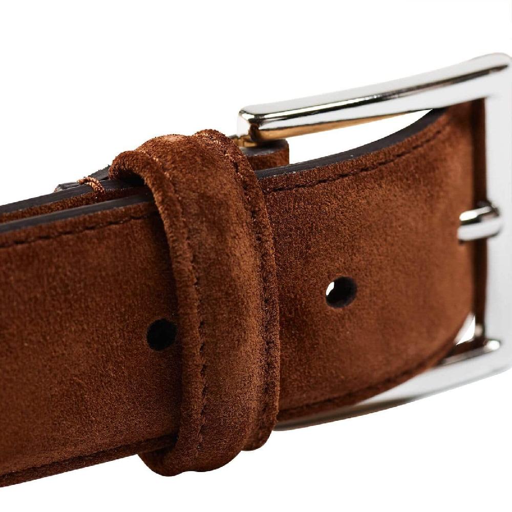 Crockett & Jones Belt - Suede Polo Brown Suede