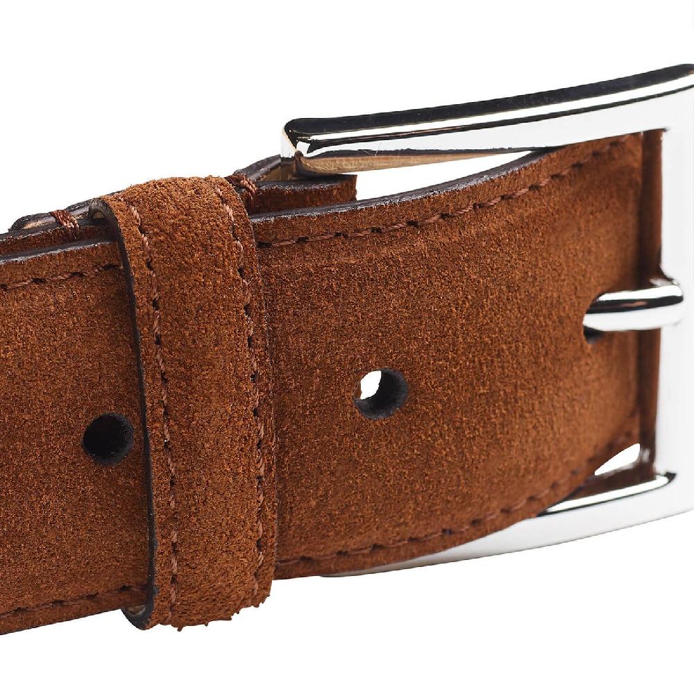 Crockett & Jones Belt - Suede Tobacco Suede