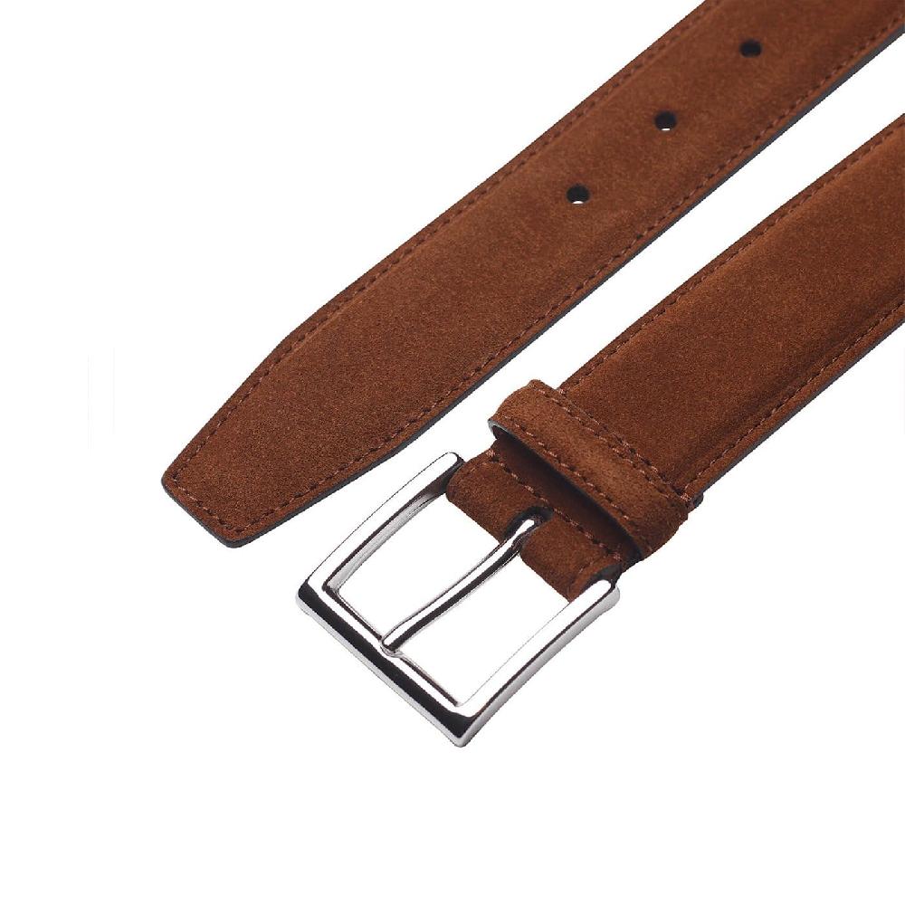 crockett & jones Belt - Suede Tobacco Suede
