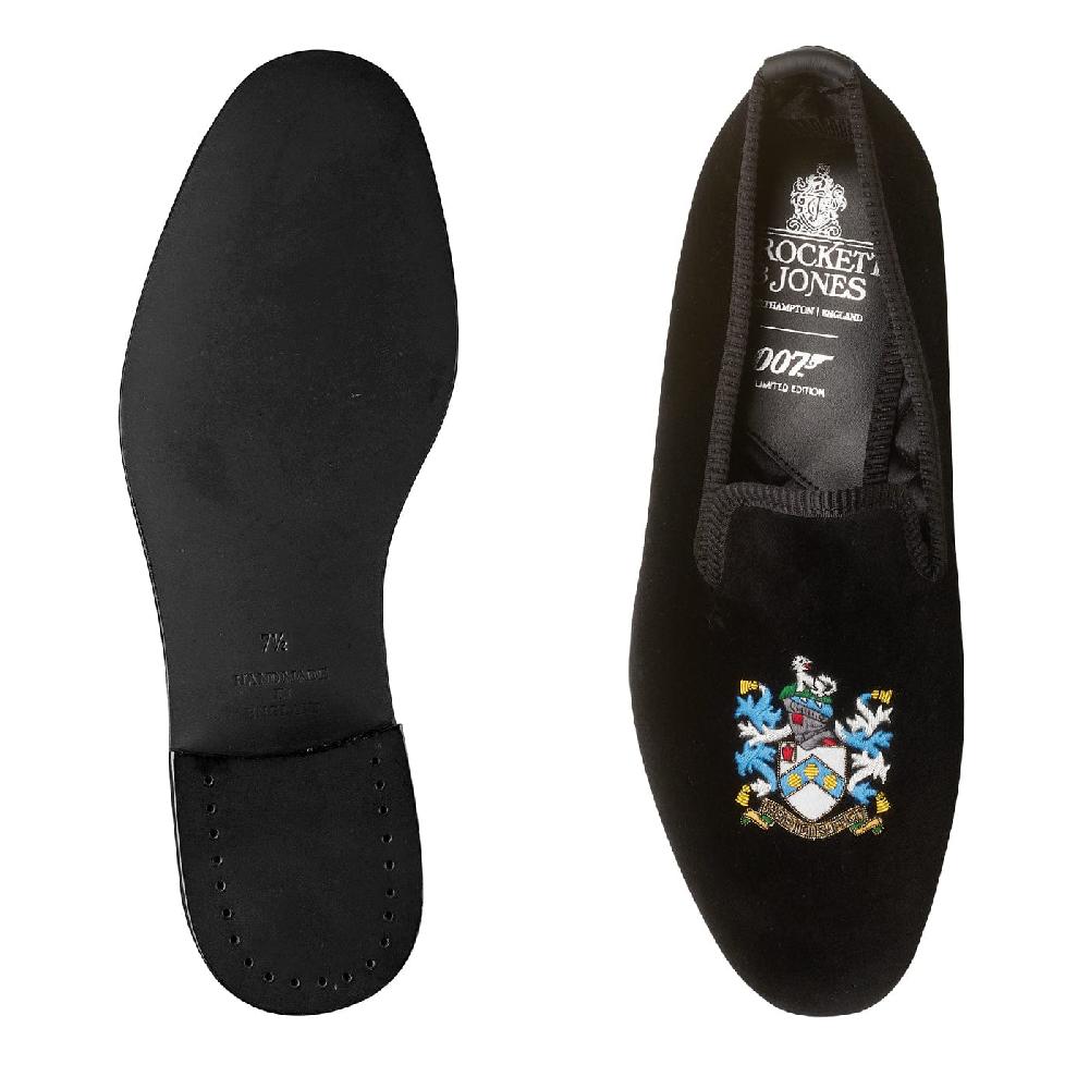 Crockett & Jones Bond Coat Of Arms Black Velvet