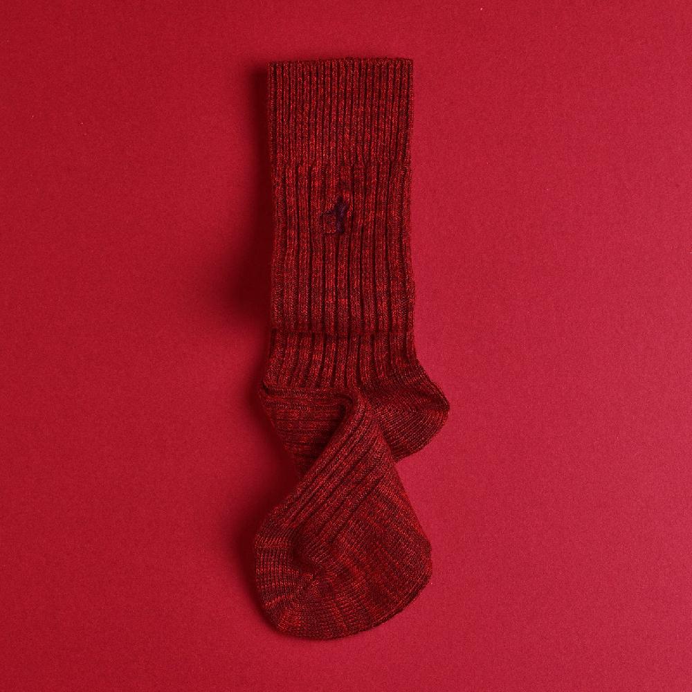 Crockett & Jones Boot Socks Dark Red
