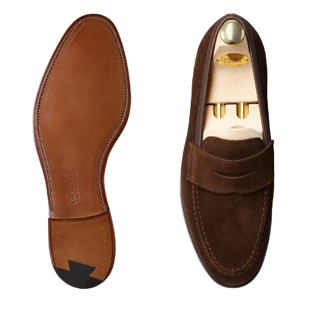 crockett & Jones Boston Dark Brown Suede
