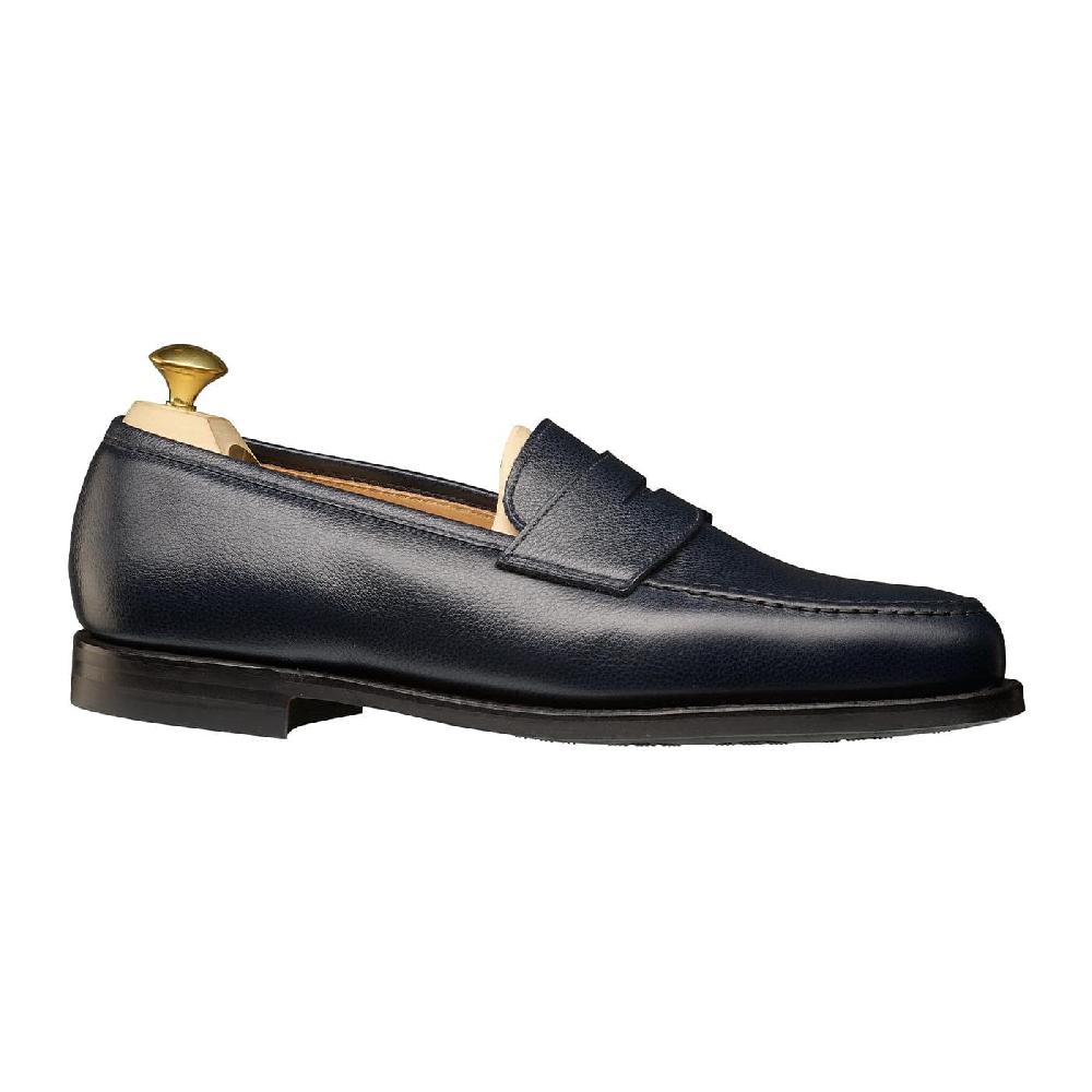 Crockett & Jones Boston Navy Cotswold Grain
