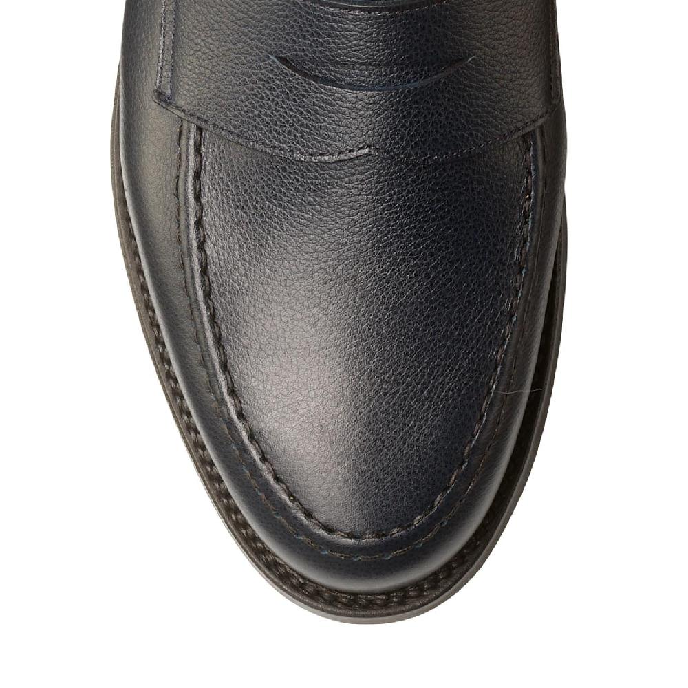 Crockett & Jones Boston Navy Cotswold Grain