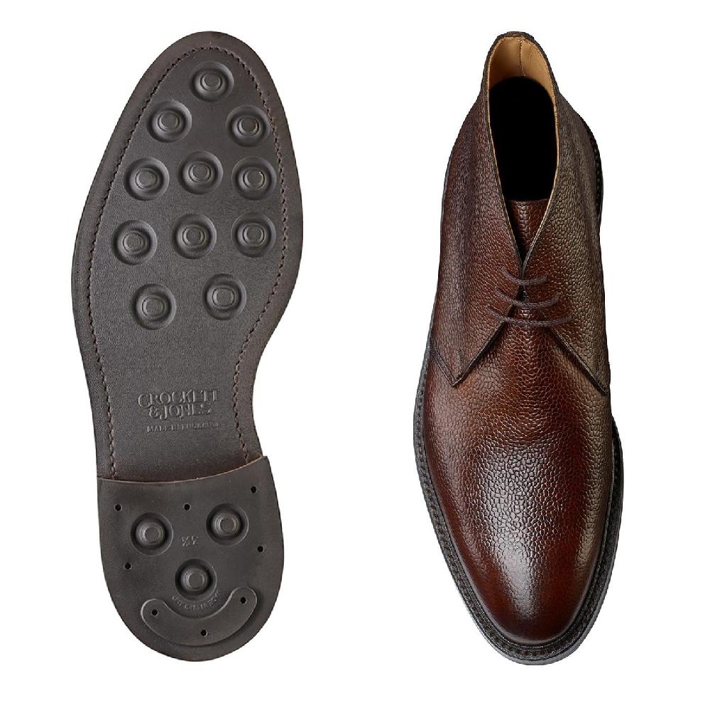 Crockett & Jones Brecon Dark Brown Scotch Grain