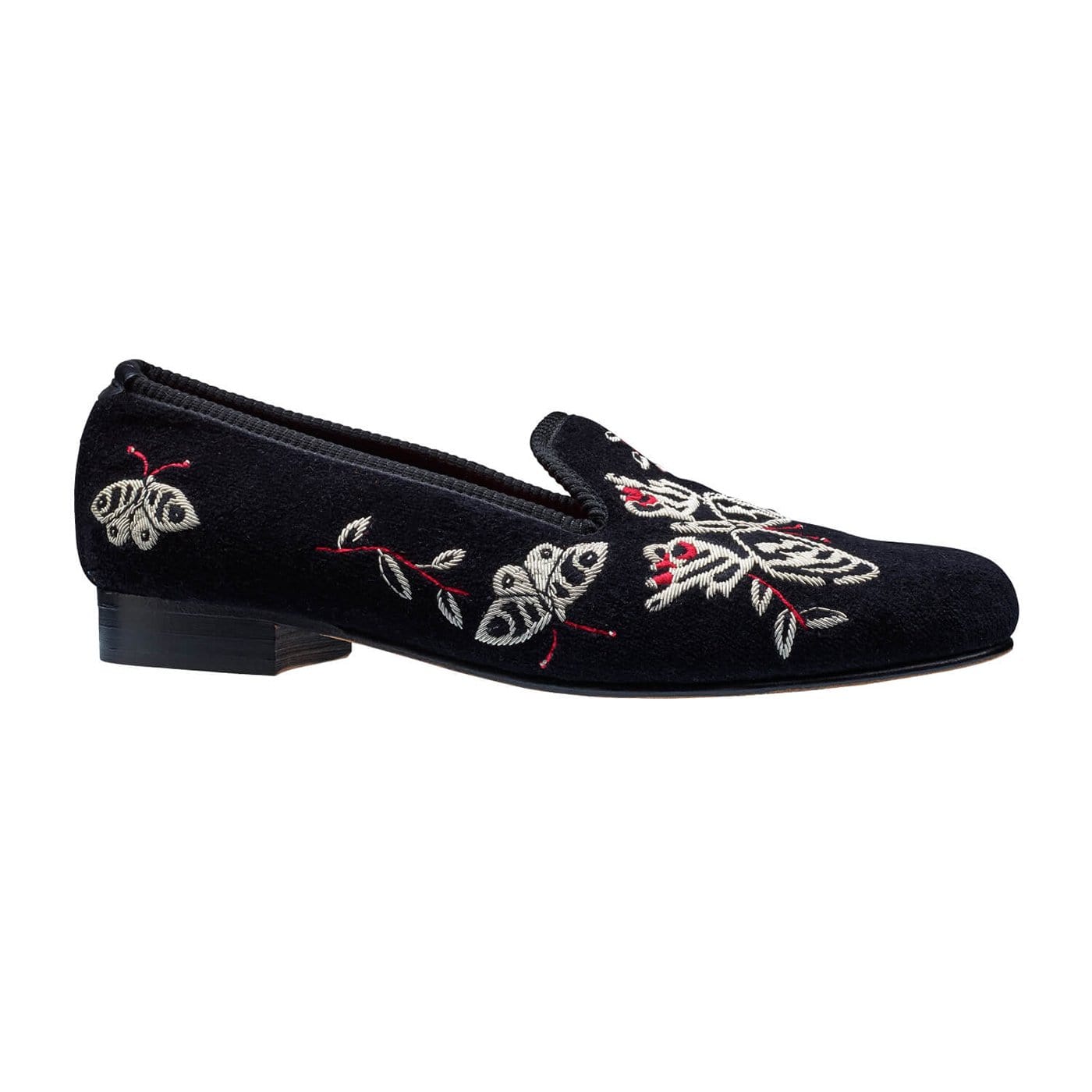 Crockett & Jones Butterflies Black Velvet