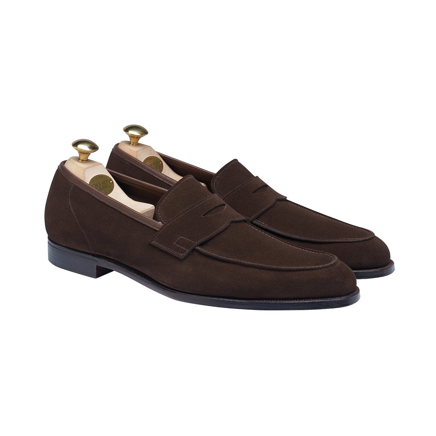 crockett & jones Cadogan Dark Brown Calf Suede