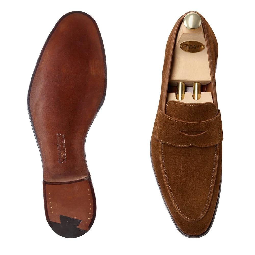 Crockett & Jones Cadogan Tobacco Calf Suede