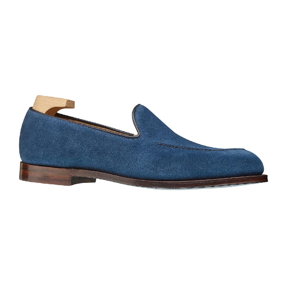 Crockett & Jones Camden Mid-Blue Suede