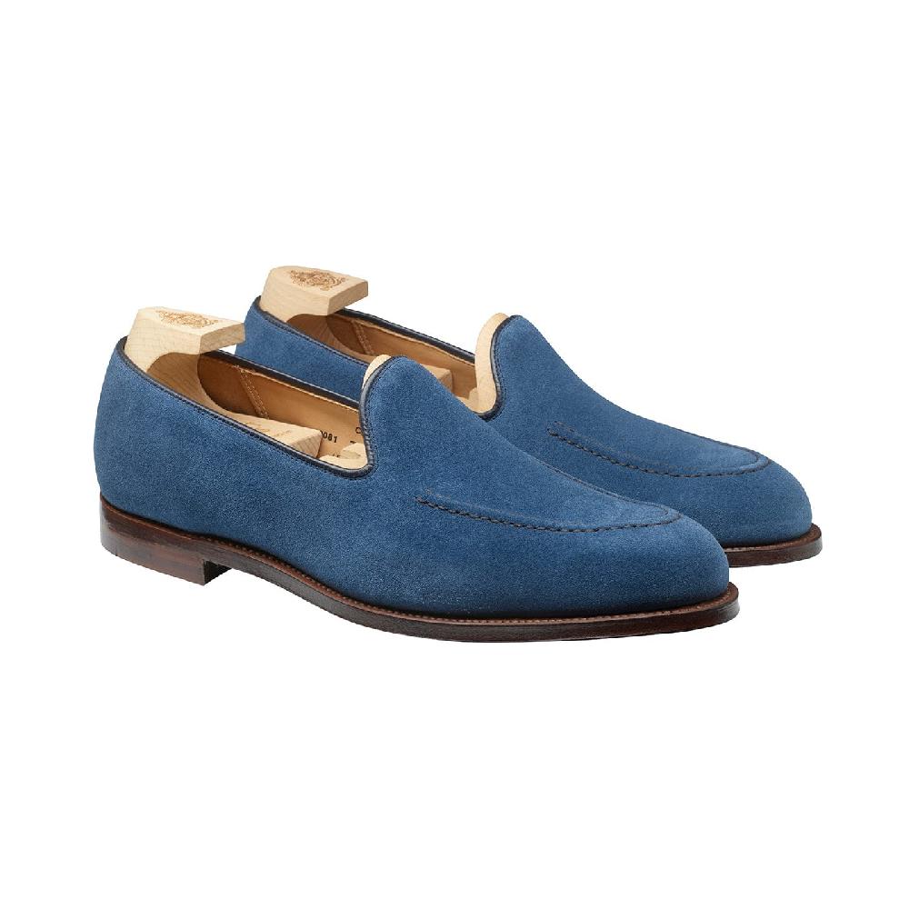 crockett & jones Camden Mid-Blue Suede