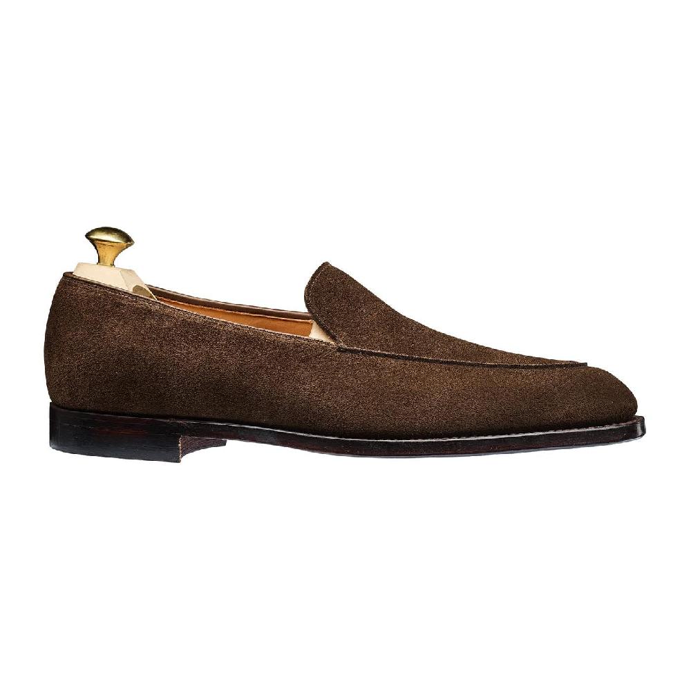 Crockett & Jones Cannes Dark Brown Calf Suede