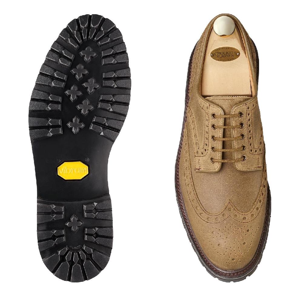 Crockett & Jones Cardigan 5 Natural Rough-Out Suede