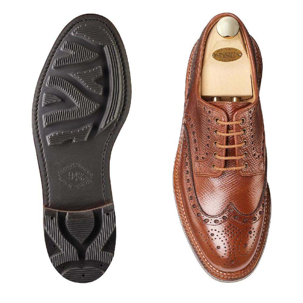 Crockett & Jones Cardigan 5 Walnut Hatch Grain