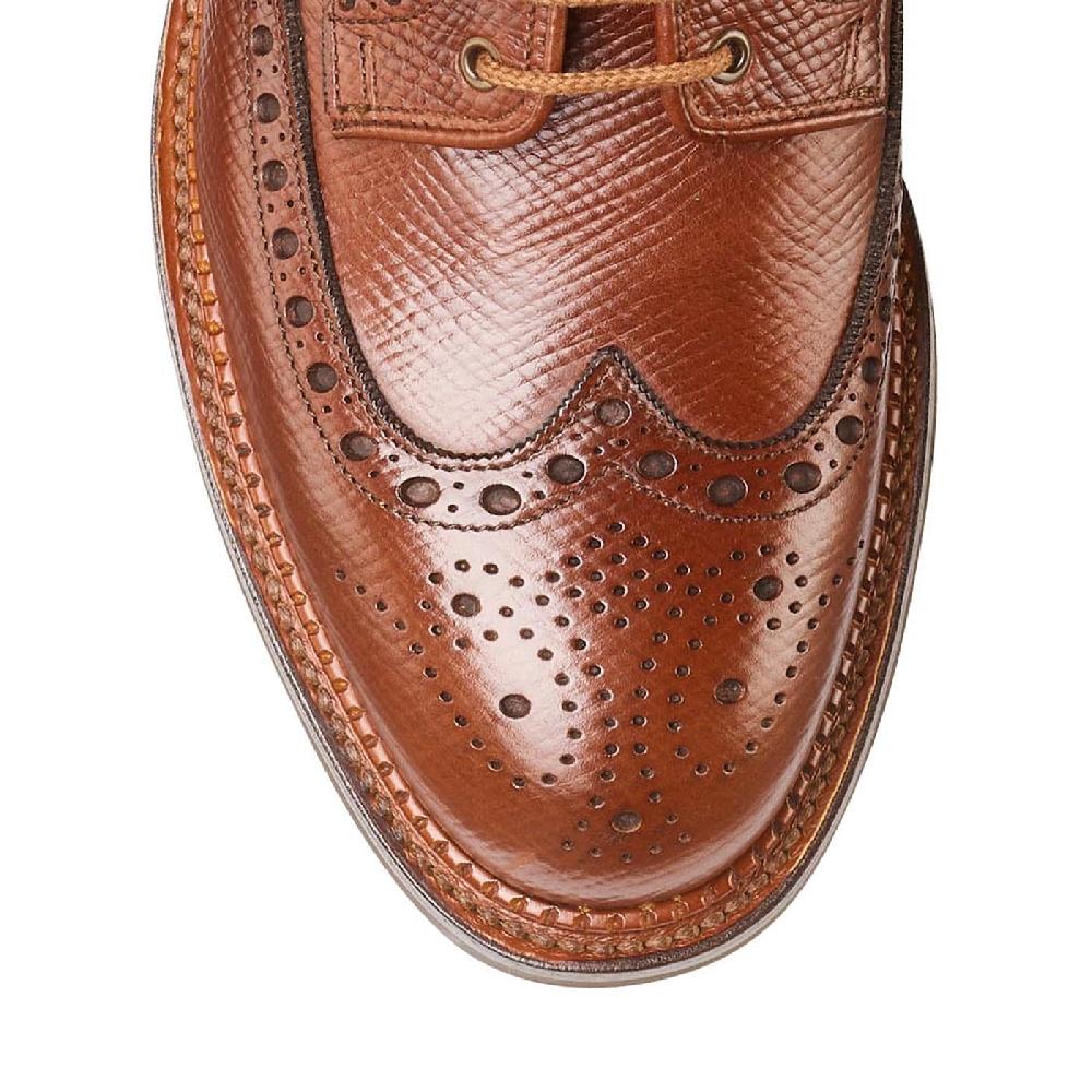 Crockett & Jones Cardigan 5 Walnut Hatch Grain