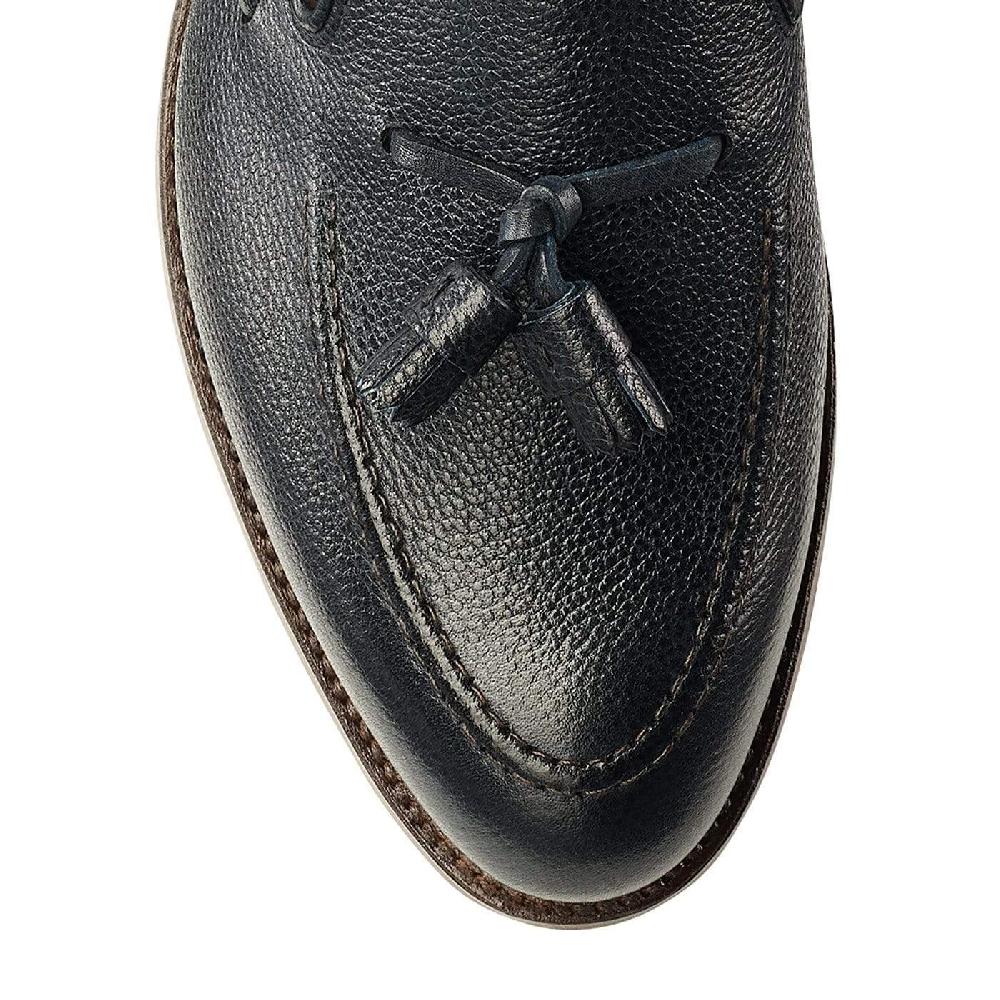 Crockett & Jones Carly Navy Pebble Grain