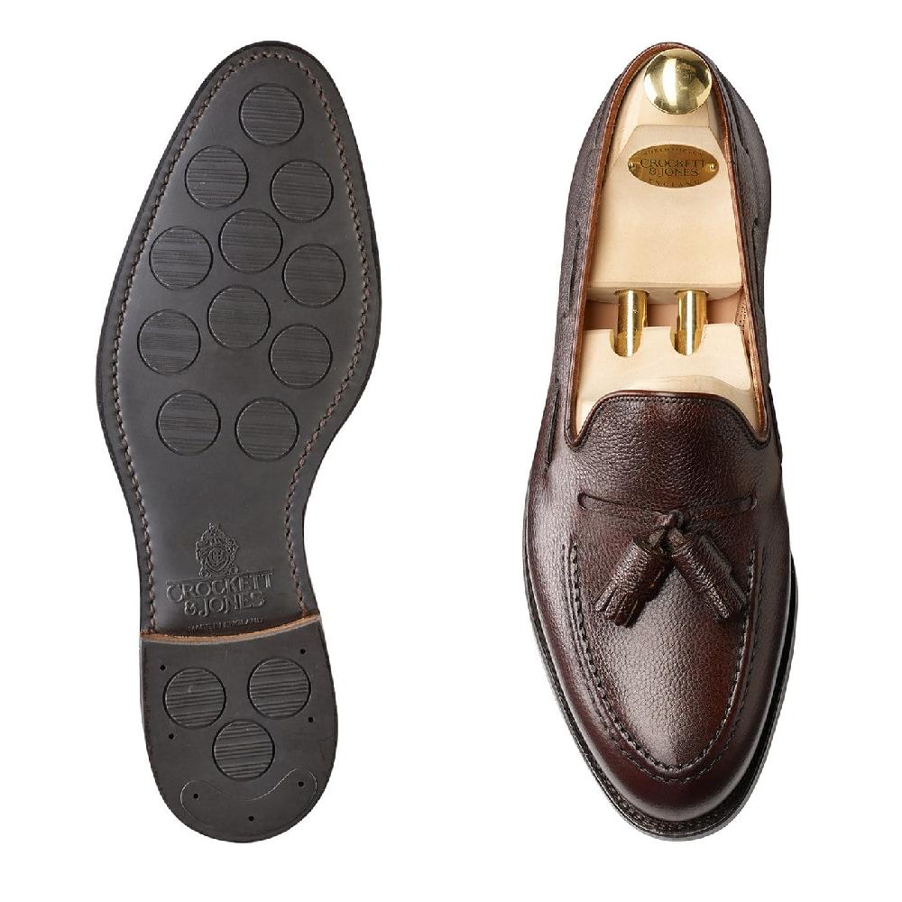 Crockett & Jones Cavendish Dark Brown Pebble Grain