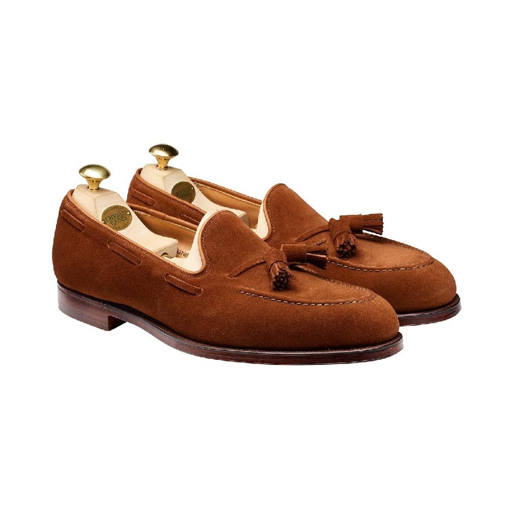 crockett & jones Cavendish Polo Brown Calf Suede