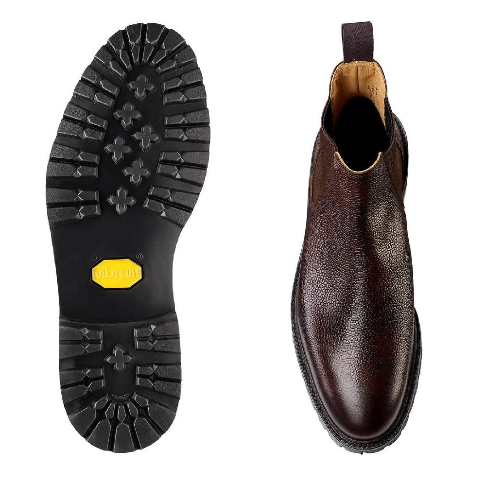 Crockett & Jones Chelsea 11 Dark Brown Scotch Grain